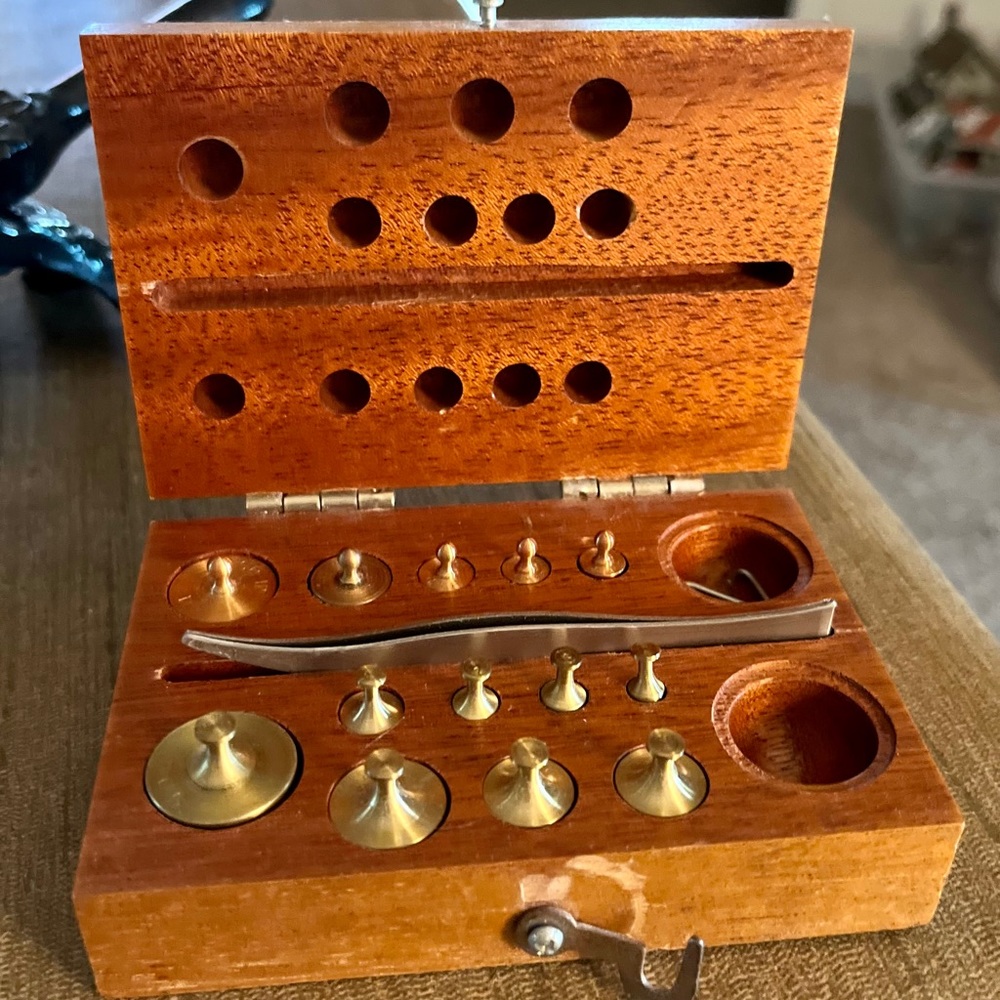 Vintage Christian Becker Torsion Balance Set